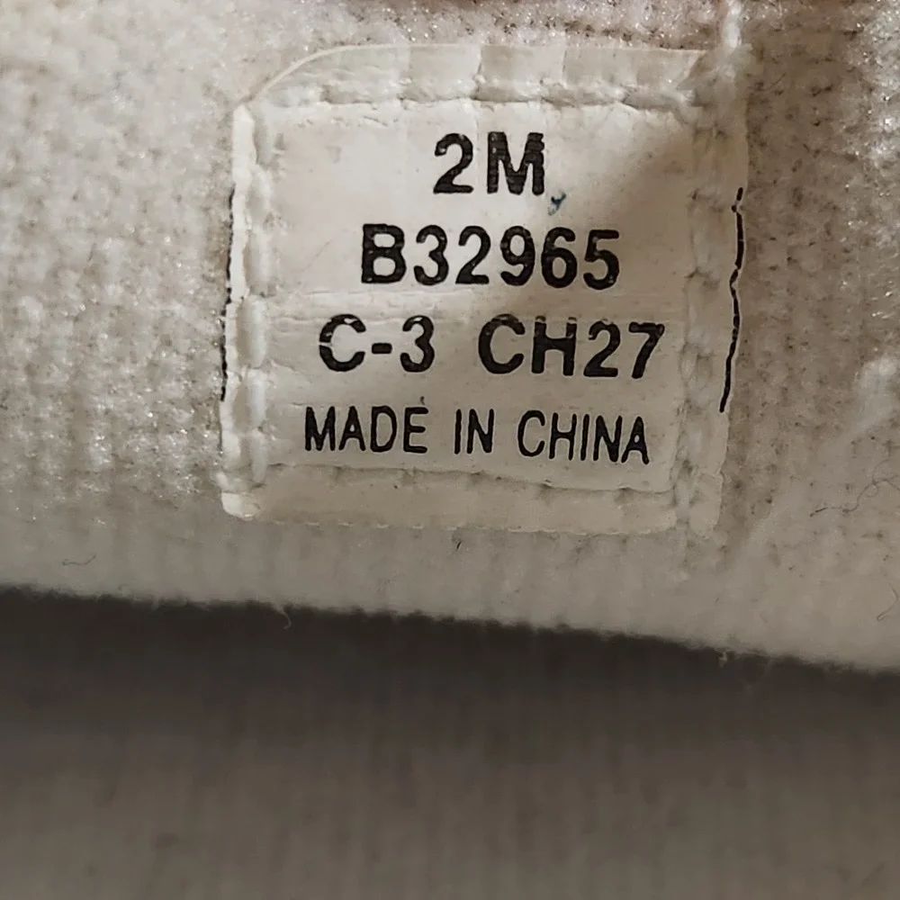 Tommy Hilfiger Baby Shoes Sneakers 2 Months White Leather Laces Infant Newborn
